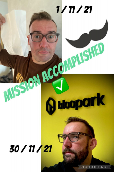 „Movemberaktion“: Mitarbeiter von bloopark lassen sich für einen guten Zweck die Bärte wachsen