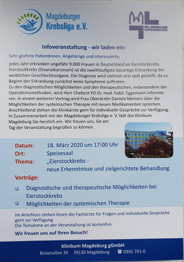 Einladung Eierstockkrebs