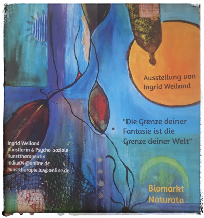 Kunst, Genuss und Begegnung – Vernissage von Ingrid Weiland bei Naturata